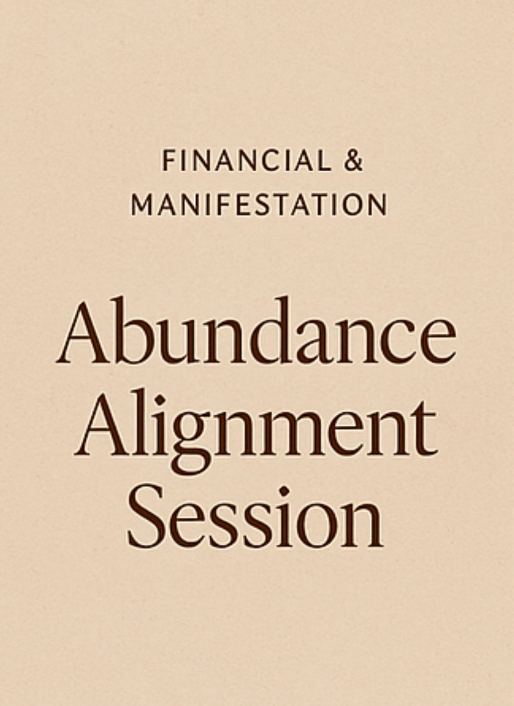Financial & Manifestation