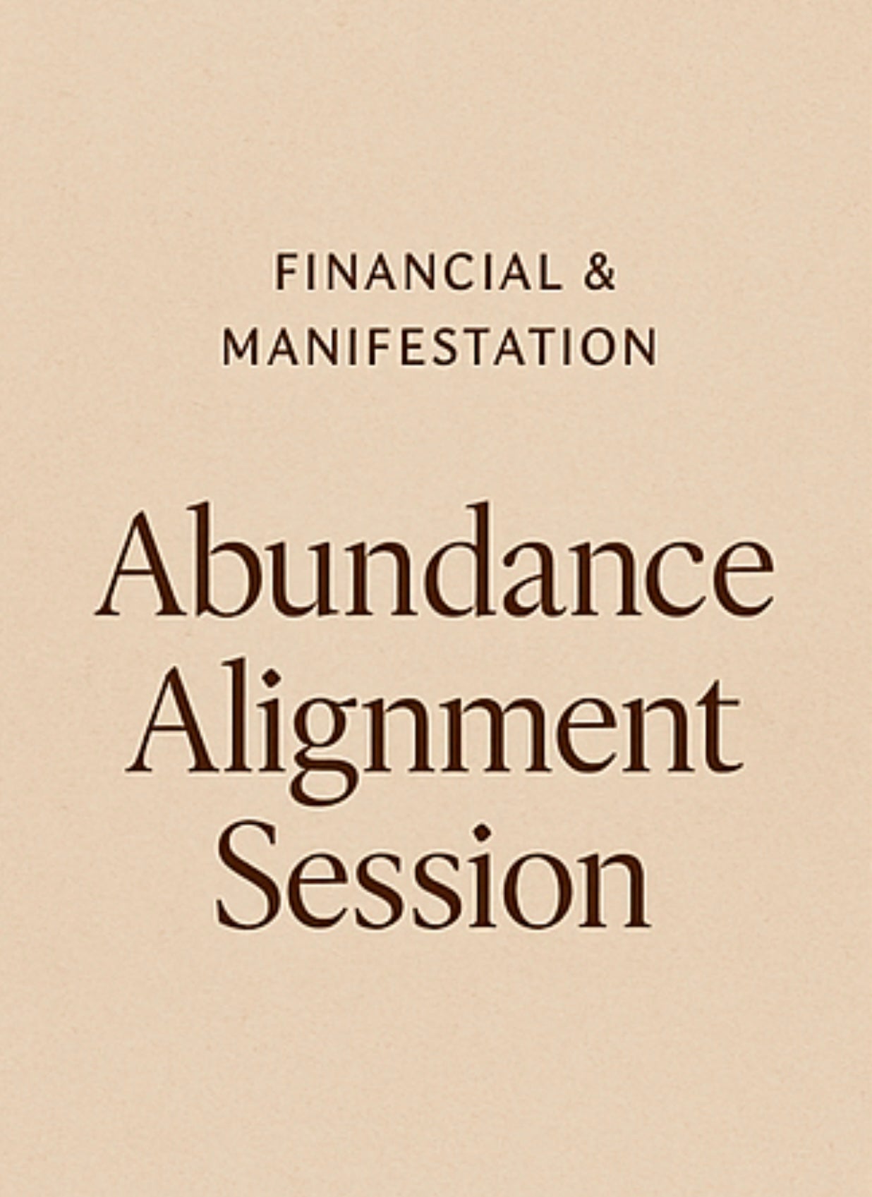 Financial & Manifestation