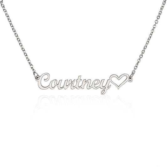 Custom Name Necklace (with heart)