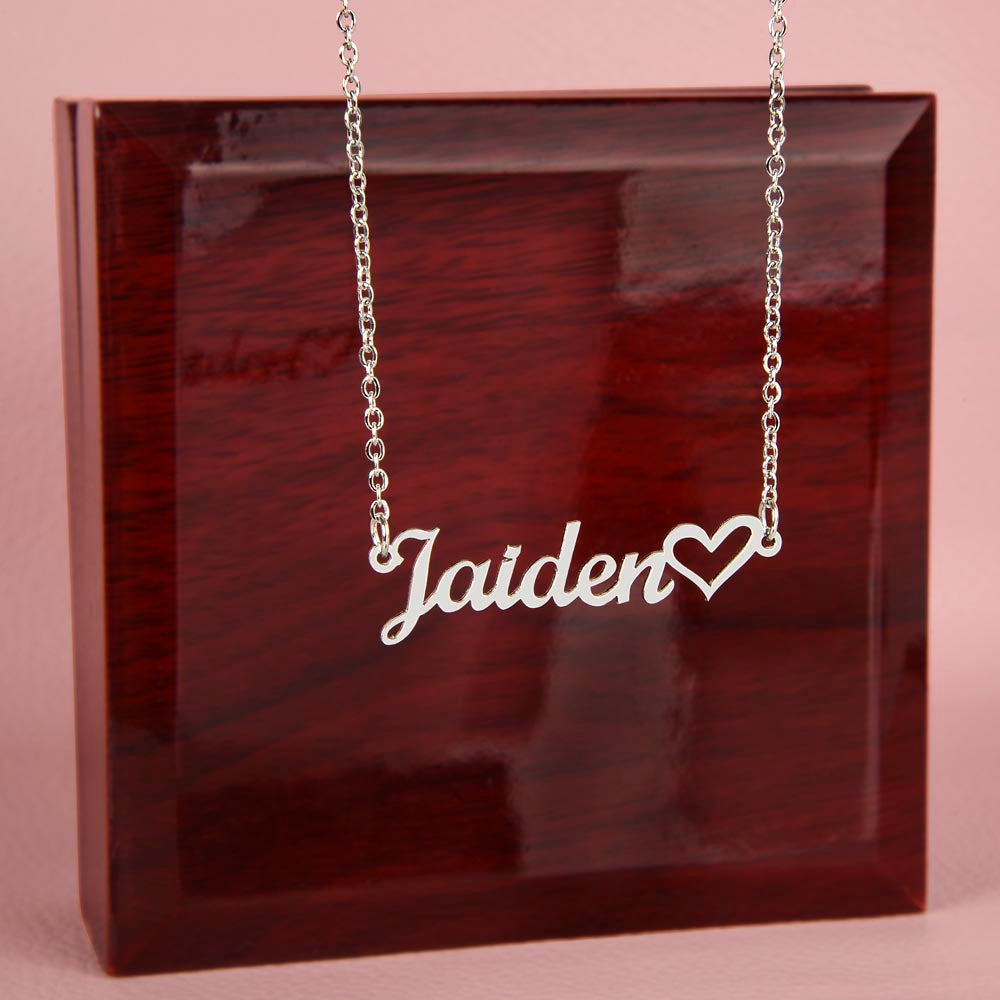 Custom Name Necklace (with heart)